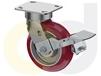 CASTERDEPOT ERGONOMIC, TOP PLATE CASTERS - POLY ON ALUMINUM WHEEL - CAPACITIES UP TO 1500 LBS.