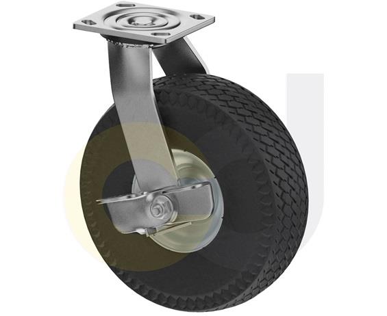 CASTERDEPOT TOP PLATE CASTERS - NEVER-FLAT WHEEL - CAPACITIES UP TO 500 LBS.