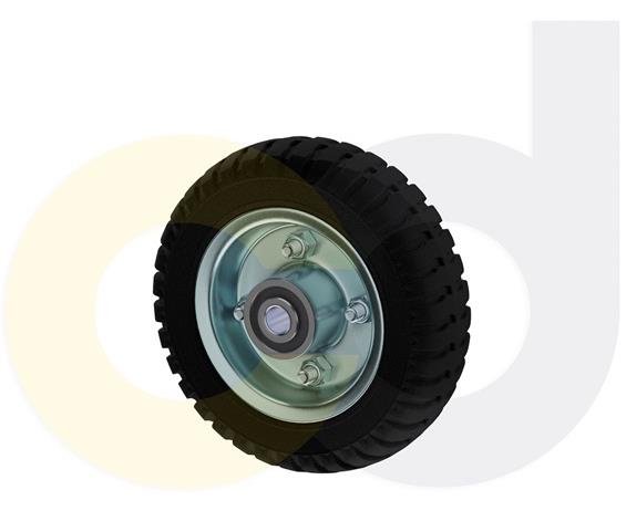 PNEUMATIC, SOLID &amp; FLAT-FREE CASTERS - SOLID MONOPRENE WHEELS