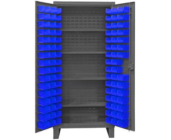 HEAVY DUTY STORAGE CABINETS WITH HOOK-ON BINS