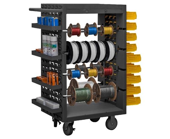 MOBILE WIRE SPOOL RACK
