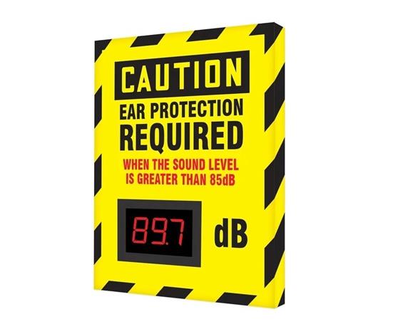 ELECTRONIC DECIBEL METER SIGNS