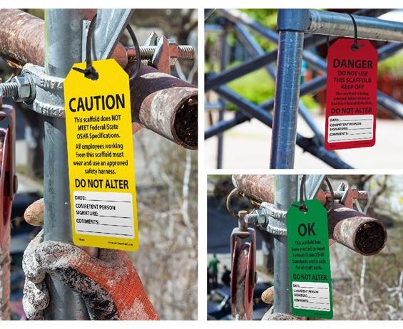 TAGS BY-THE-ROLL SCAFFOLD SAFETY TAGS