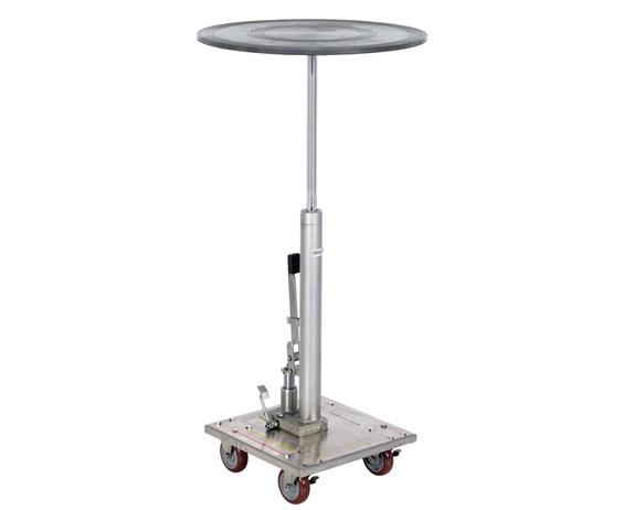 HYDRAULIC POST TABLES WITH ROUNDED TOPS