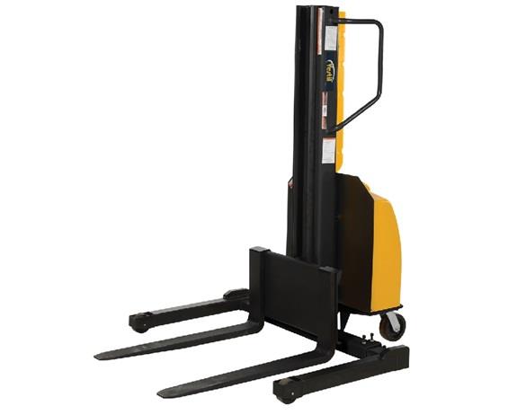 NARROW MAST STACKERS WITH POWERED LIFT