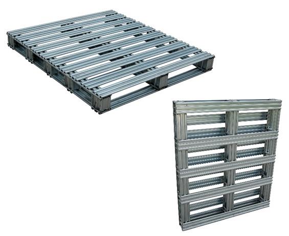 STEEL PALLETS WITH HOT-DIPPED GALVANIZED FINISH