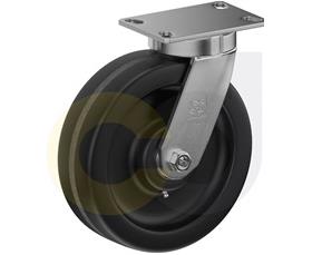 ZINC PLATED KINGPINLESS CASTER- PHENOLIC WHEELS