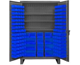 HEAVY DUTY STORAGE CABINETS WITH HOOK-ON BINS