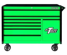 DX SERIES ROLLER CABINET WITH POWER TOOL DRAWER &amp; EXTREME POWER WORKSTATION&#174; HUTCH