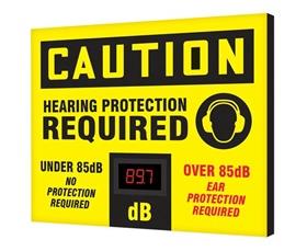 ELECTRONIC DECIBEL METER SIGNS