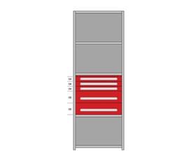MODULAR DRAWERS FOR 36" WIDE LYON INDUSTRIAL CLIP SHELVING