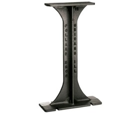 CAST IRON PEDESTAL LOCKER ROOM BENCH - 330