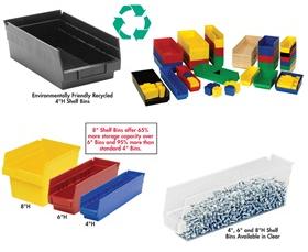 4&quot; HIGH ECONOMY SHELF BINS