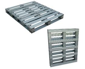 STEEL PALLETS WITH HOT-DIPPED GALVANIZED FINISH
