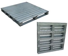 STEEL PALLETS WITH HOT-DIPPED GALVANIZED FINISH