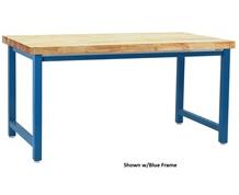 KENNEDY SERIES WORKBENCH W/OILED BUTCHERBLOCK TOP - SQUARE EDGE