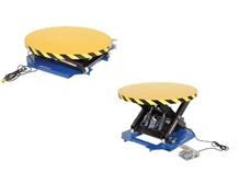 POWERED LIFT TABLE WITH MANUAL CAROUSEL