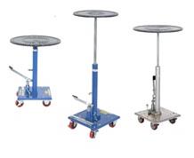 HYDRAULIC POST TABLES WITH ROUNDED TOPS